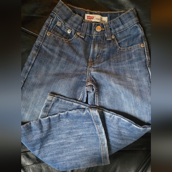 Levi's kids 514 Blue Jeans slim/straight sz4T - Picture 2 of 9